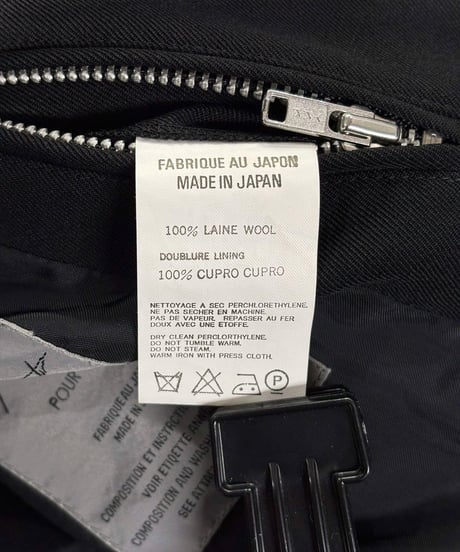 2004AW yohji yamamoto pour homme ジッパーデザインジャケット（HJ-J37-100）