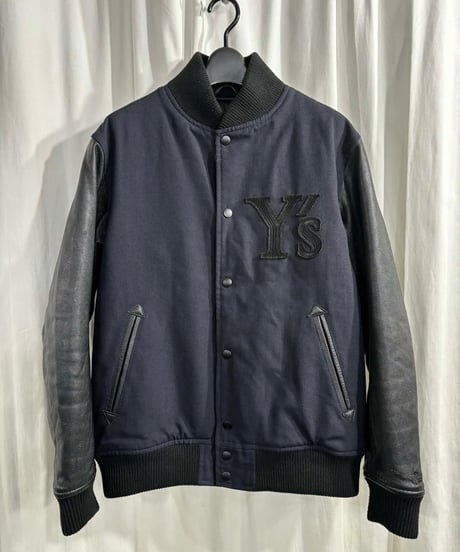 Y's yohji yamamoto X NEW ERA 袖レザー切替えスタジャン（YB-Y01-100）
