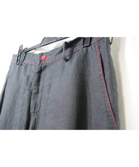 05ss yohji yamamoto pour homme 赤ボタン ステッチデザインセットアップ（HY-J60-801/HY-P61-801)