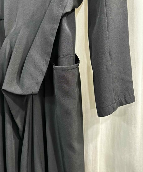 yohji yamamoto +NOIR シルクデザインワンピース（NE-D03-400）