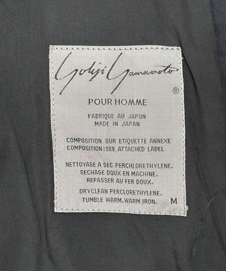 難あり 1980's yohji yamamoto pour homme vintage 丸文字ロゴ ベスト（H-V-192xxx）
