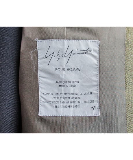91aw 6.1 THE MEN yohji yamamoto pour homme vintage デザインジャケット HJ-8