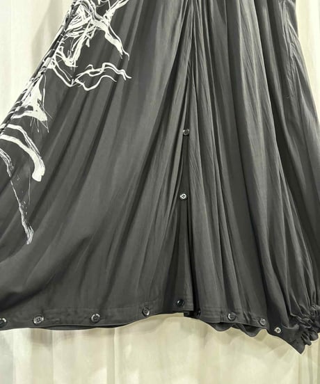 BLACK Scandal yohji yamamoto レーヨン ロングスカート（NH-S17-206）