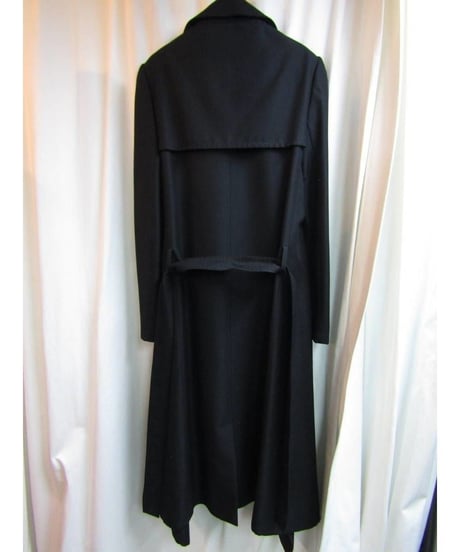 06aw yohji yamamoto femme ステッチデザインアシメトリ―コート FB-C07-110