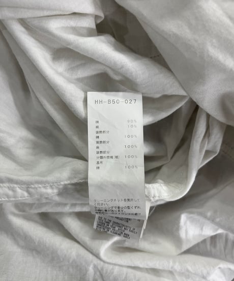 2019SS yohji yamamoto pour homme ワッペン付きロングブラウス（HH-B50-027）