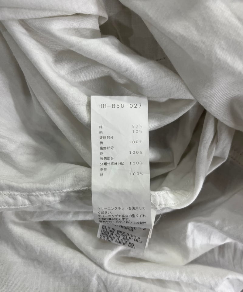 2019SS yohji yamamoto pour homme ワッペン付きロングブラウス（
