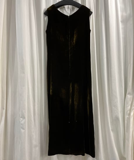2000AW yohji yamamoto +NOIR ベロアノースリーブワンピース（NT-D15-203）