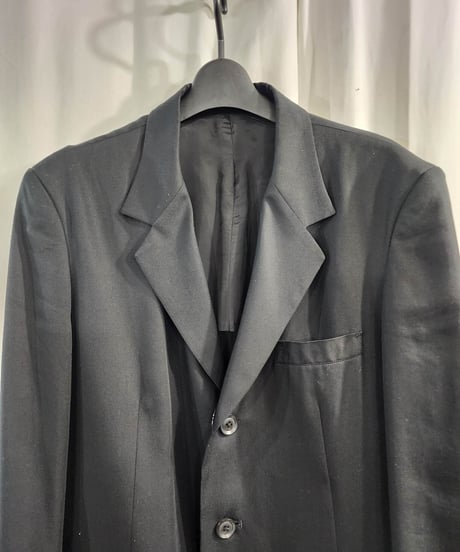 2022ss yohji yamamoto pour homme 黒 ドクタージャケット (HG-J03-240)