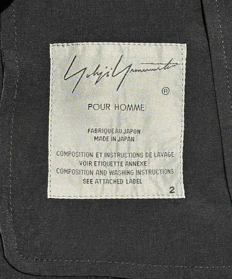 美品 2020SS yohji yamamoto pour homme 左裾プリーツロングジャケット（HN-J47-811）