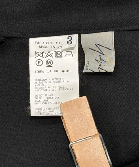 2018SS yohji yamamoto pour homme シンプルロングブラウス（HW-B46-100）