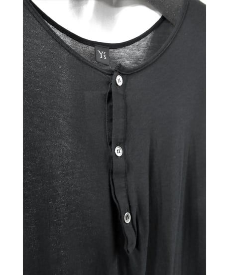 Y's yohji yamamoto 素材切り替えデザインロングワンピース YW-T08-061
