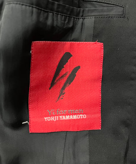 Y's for men yohji yamamoto 赤タグ 2釦ロングジャケット（M-J-081xxx）