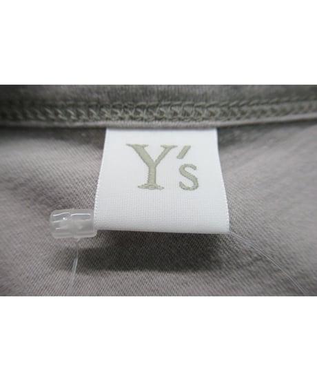 Y’s yohji yamamoto アシメトリーデザイン 長袖カットソー グレー（YL-T09-569）