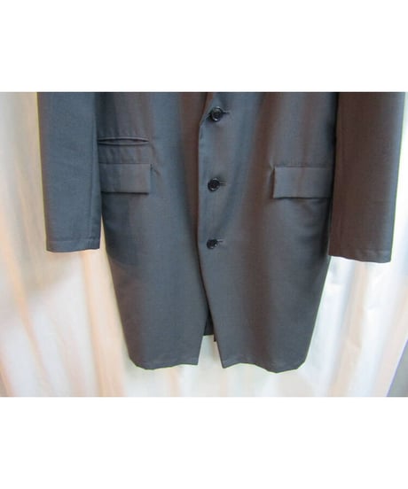 LIMI feu yohji yamamoto グレー シンプルロングジャケット LV-J19-101