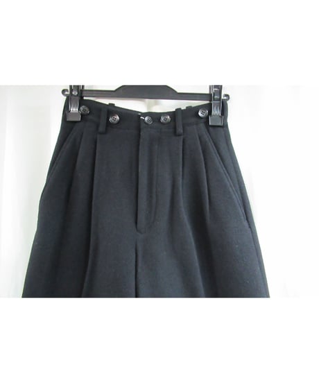 80’s yohji yamamoto femme vintage 黒 サスぺエンダー釦付きハーフパンツ