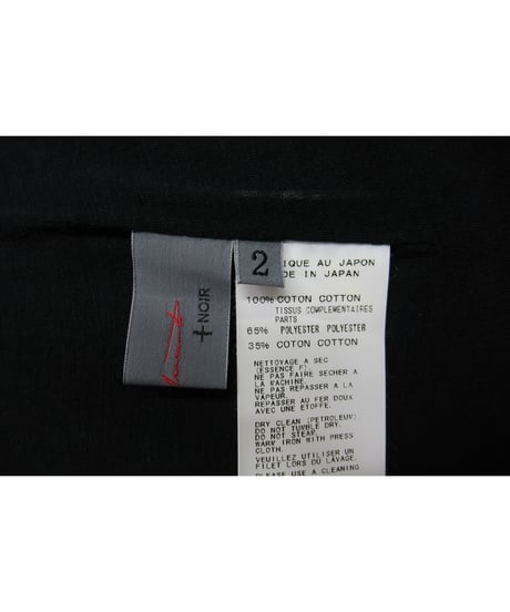 12ss yohji yamamoto +noir カットソーロングジャケット NB-J18-803