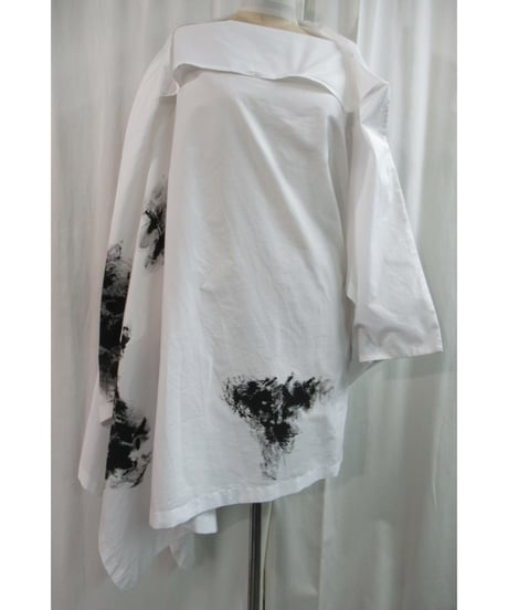 17ss yohji yamamoto femme アシメトリーデザインワンピース FD-D43-028