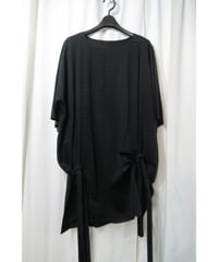 19ss RAGNE KIKAS yohji yamamoto +noir リボンデザインロングカットソー（NH-T24-070）