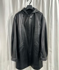 Y's for men フード付きカウレザーブルゾン（MW-C06-702）