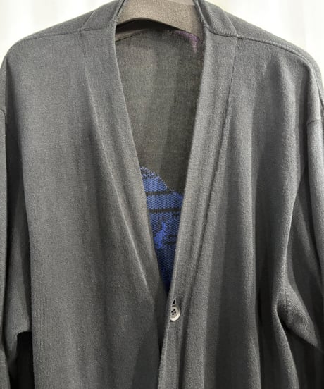 2020SS yohji yamamoto pour homme バックプリントロングカーディガン（HN-K81-099）