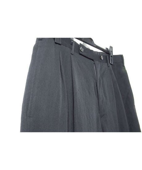 98ss yohji yamamoto pour homme vintage ２タック シンプルワイドパンツ（HJ-P17-128）
