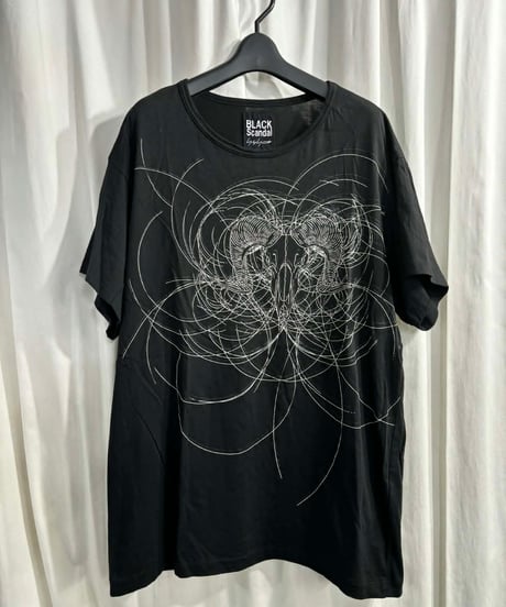 SAMPLE 2019AW BLACK Scandal yohji yamamoto フロックプリントデザインカットソー （HC-T11-074）