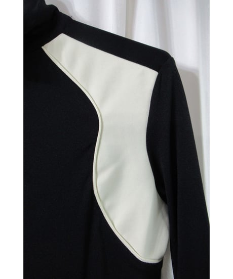 02aw yohji yamamoto femme 袖アシメトリーデザインカットソー FV-T83-620