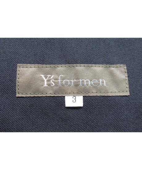 Y’s for men yohji yamamoto ノーカラー ジップアップジャケット（MB-J13-100）