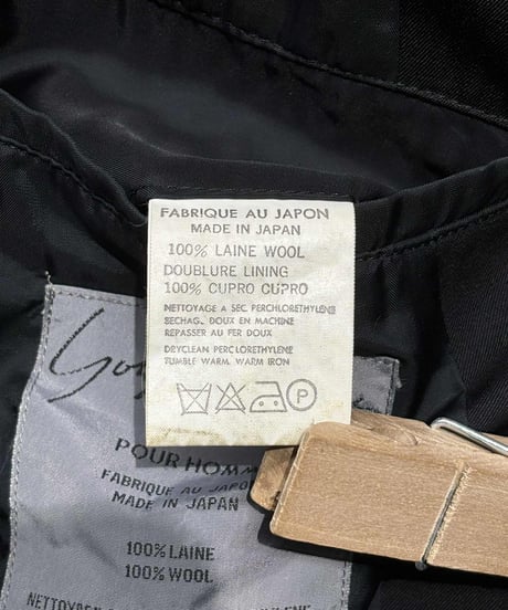 難あり 1980's yohji yamamoto pour homme vintage 丸文字ロゴ ジャケット（H-J-006xxx）