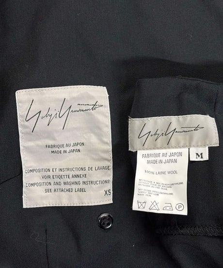 未使用 1998SS yohji yamamoto femme vintage デザインセットアップ（FJ-J02-100）