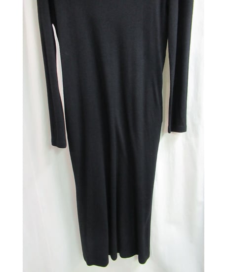90’s Y's yohji yamamoto vintage 黒 シンプル長袖ワンピース YD-2