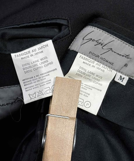 1980's yohji yamamoto pour homme vintage 水牛釦セットアップスーツ（H-S-117xxx）