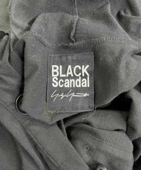 2019AW BLACK Scandal yohji yamamoto コブラ柄アシンメトリーパーカー（HC-T10-073）