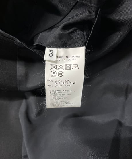 2019AW yohji yamamoto pour homme 04-05AW REPLICA ジッパー付きジャケット（HC-J92-537）