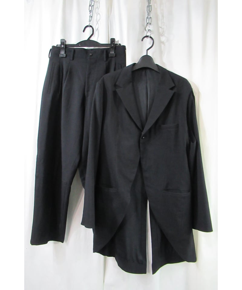 y*u様 yohji yamamoto pour hommeリバーシブルセットア 2020aw yohji yamamoto pour homme アシンメトリーリバーシブルロ
