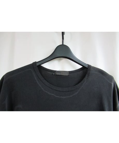 Y's for men yohji yamamoto 黒 ロゴプリントカットソー MX-T96-951