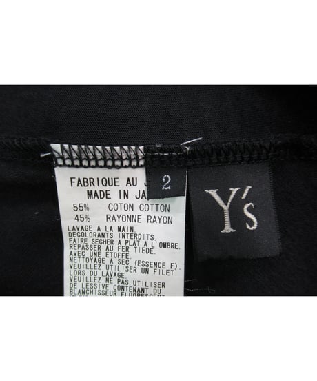 Y's yohji yamamoto フード付カットソーカーディガン YJ-T06-260