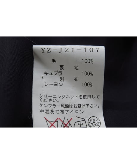 Y's yohji yamamoto ラペル切替え 燕尾デザインロングジャケット（YZ-J21-107）