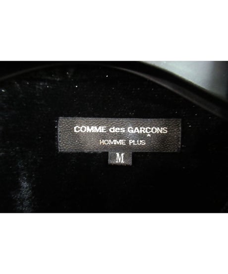 AD2002 COMME des GARCONS HOMME PLUS ラメ混ベロア 変わりボタンブラウス PG-B031
