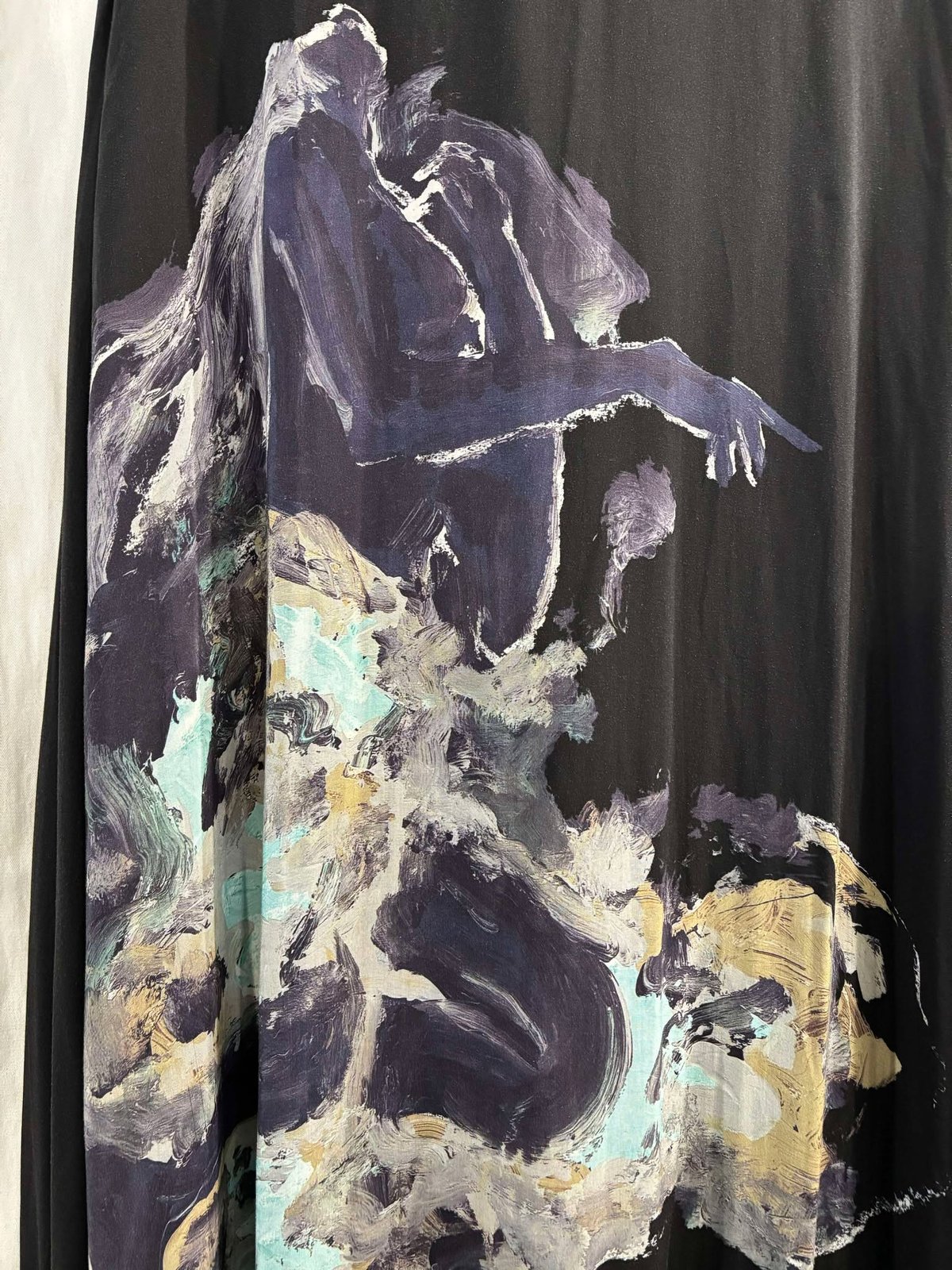 2019SS yohji yamamoto pour homme プリント レーヨンマント（H