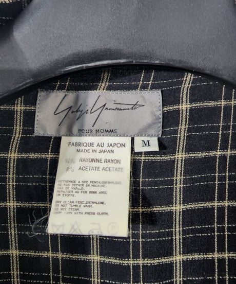 レア 1996ss yohji yamamoto pour homme 花と少年期 ブラウス (HF-B11-239)