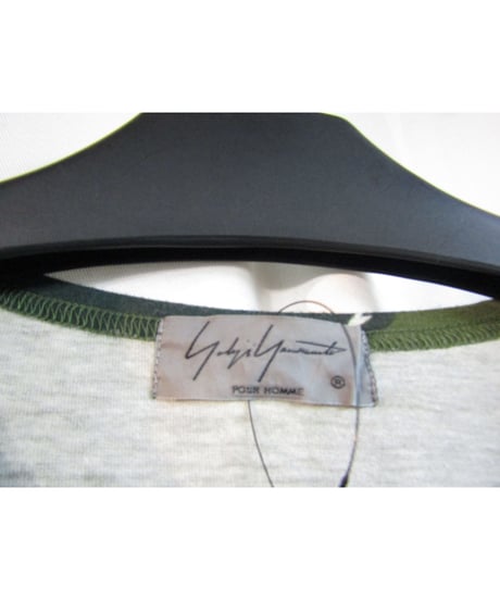 17ss yohji yamamoto pour homme プリントデザインカットソー