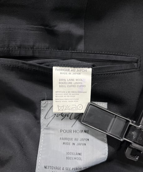 未使用 yohji yamamoto pour homme スナップ釦セットアップスーツ（H-ST-048xxx）