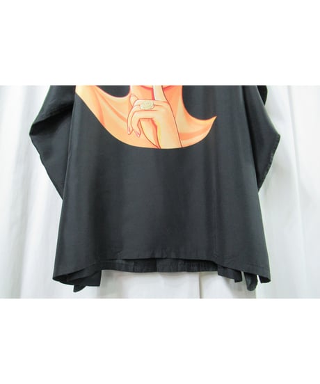 18ss yohji yamamoto pour homme サイトウ ユウスケ YUSUKE SAITOH モダンガールプリント シルク ロングブラウス（HW-B95-424）