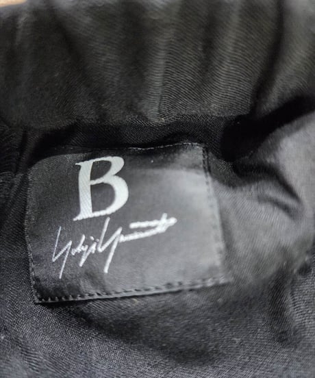 B yohji yamamoto  黒 アシンメトリーデザインサルエルパンツ (NP-P54-107)