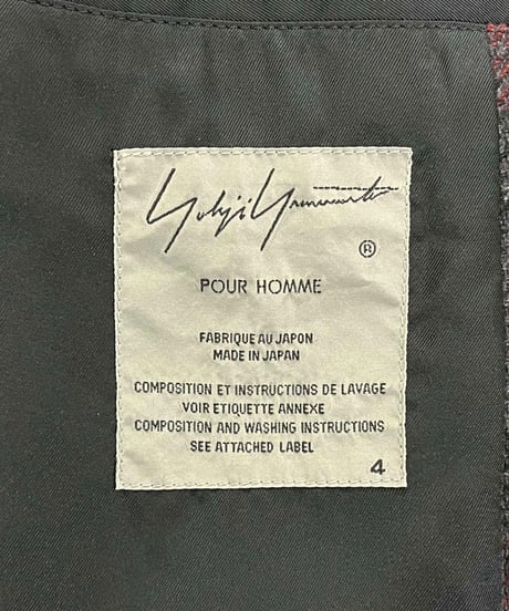 2020AW yohji yamamoto pour homme 肩章付きロングジャケット（HR-J39-128）