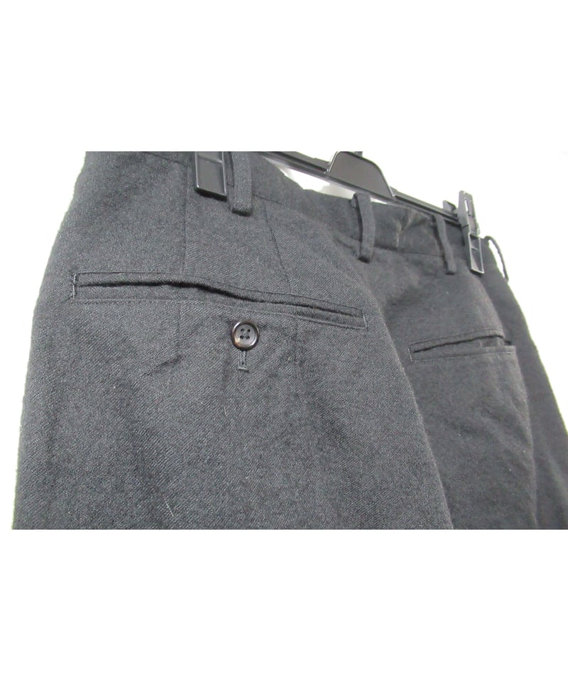 03aw yohji yamamoto pour homme レザー切替えデザインパンツ（HU