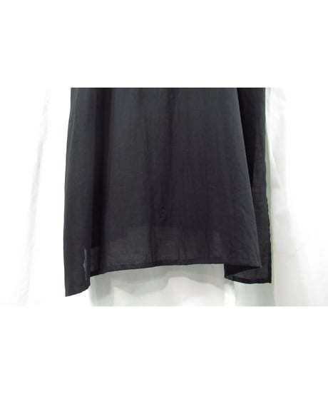 yohji yamamoto +noir フード付き ラグランスリーブデザイン ロングワンピース（ND-D08-213）