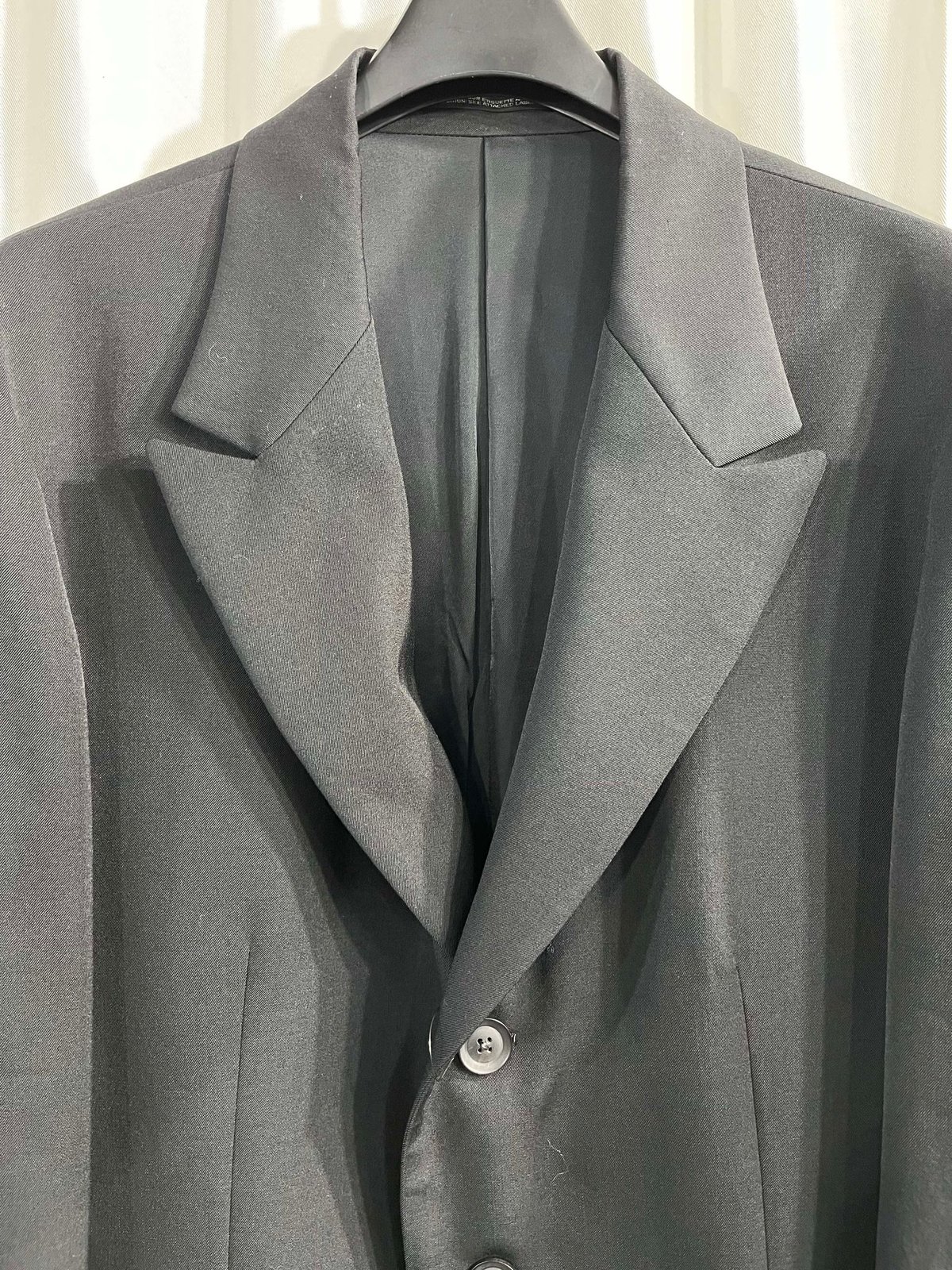 YohjiYamamoto 24aw 斜めドレープアンバランスボンバージャケット YohjiYamamoto 24aw 斜めドレープアンバランスボンバージャケット