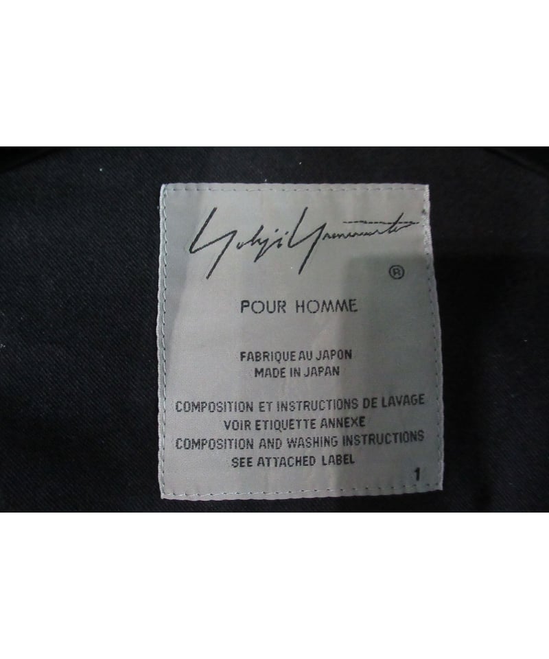 17ss yohji yamamoto pour homme スタンドカラーロングブラウス H 17ss yohji yamamoto pour homme スタンドカラーロングブラウス H